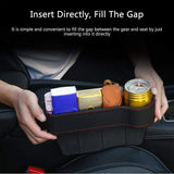 Seat Pockets PU Leather Car Console Side Organizer with Assorted Colour Pack of 2